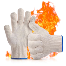 Heat Resistant Gloves - BBQ Gloves Heat Resistant Cooking Oven Gloves wi... - $14.55
