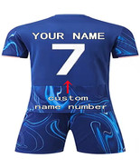 Custom Soccer team Chelsea Jersey suit Men Kids Any Name Number 2425 Youth blue - £38.21 GBP