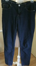 FOREVER21 DENIM LADY&#39;S SKINNY JEANS SIZE 28 DARK BLUE - $18.81