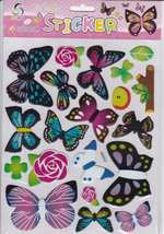 3D Butterfly Insect Animal Craft Kindergarten Sticker 25x20 cm/10x8 inch - £3.58 GBP