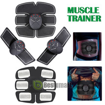 Electric Muscle Toner Ems Fitness Machine Toning Belt 6 Six Pack Fat Burner Body - £24.84 GBP