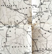 Map Coal Outcrops 1875 Geological Pittsburgh Coals Pennsylvania Victorian DWZ1 - £160.25 GBP