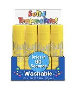 Kwik Stix Solid Tempera Paint Sticks 12/Pkg-Yellow (Pack of 1) - $57.96 CAD