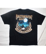 2017 Biketoberfest Black T-shirt XL Daytona Beach FL Eagle/Moon Graphics - £11.32 GBP