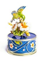 Honeybird music box Fabergé  hand made by keren Kopal with crystal  - £87.55 GBP