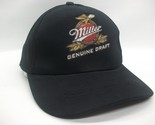 Miller Beer Genuine Draft Hat Black Hook Loop Baseball Cap - $19.99