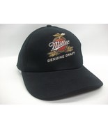 Miller Beer Genuine Draft Hat Black Hook Loop Baseball Cap - £15.97 GBP