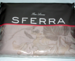 Sferra Tullia Queen Duvet Cover Lavender Grey Floral Egyptian Cotton Sat... - $482.03