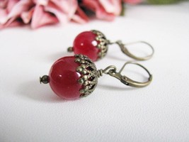 filigree earrings, metal earrings, filigree, dangle earrings, Patina earrings, r - £9.59 GBP