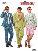 Simplicity Sewing Pattern 8528 Mens Suit Holiday Costume Size 34-42 - £8.59 GBP