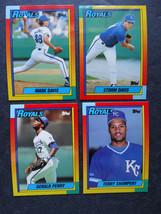 1990 Topps Tiffany Traded Kansas City Royals Team Set of 4 Baseball Cards - £2.25 GBP