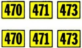 470 471 473 Alco Diesel Santa Fe Self Adhesive Sticker For American Flyer Trains - £7.85 GBP