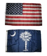 AES 2x3 2&#39;x3&#39; Wholesale Lot Combo: USA American w/State of South Carolin... - $12.91 CAD
