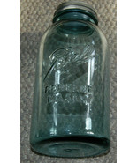 Vintage Blue Ball Perfect Mason Half Gallon Jar Zinc Lid #6 #9? - £16.40 GBP