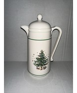 Vintage Nikko Thermal Insulated Christmas Tree Coffee Carafe 32 oz  - £18.57 GBP