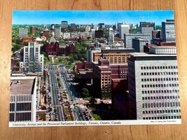 Vintage Postcard, University Avenue and Parliament, Toronto, Ontario, Canada - £3.79 GBP