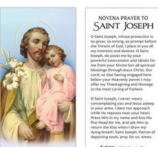 Saint Joseph Prayer Card + Medal &amp; 20&quot; Chain, New #AB-086 - £3.96 GBP
