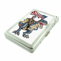 President Abraham Lincoln L4 Cigarette Case with Built in Lighter Metal Wallet - $19.75