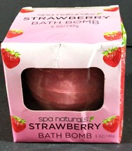 STRAWBERRY BATH BOMB 5 oz Spa Naturals Luxury Collection - Damaged Box - $2.37