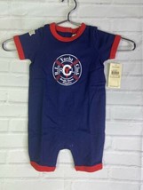 Ralph Lauren RL Yacht Club Logo 1 Piece Shortall Romper 9M Months Blue Red Trim - $34.64