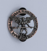 Iron Maiden Devil Pin Brooch English Pewter Alchemy Poker Vintage 1999 - $45.80