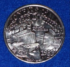 AESOPS FABLES RIVERBOAT FOX AUTHENTIC NEW ORLEANS MARDI GRAS DOUBLOON CO... - £2.35 GBP