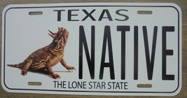 TEXAS-HORNED FROG/TOAD NATIVE TOPPER PLATE 6X12-NEW - £14.95 GBP