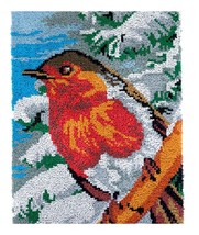 Winter bird rug latch hooking kit thumb200