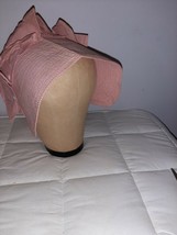 VINTAGE WOMAN&#39;S PRARIE PIONEER SUN BONNET ~PINK Gingham Checkered Grandm... - $16.50