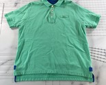 Orvis Polo Shirt Mens Medium Green Short Sleeve Cotton Summer Relaxed Fit - $17.81