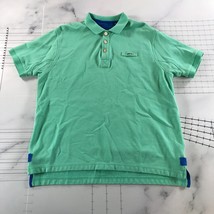 Orvis Polo Shirt Mens Medium Green Short Sleeve Cotton Summer Relaxed Fit - £13.93 GBP