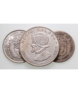 1905-1961 Panama Pièce Argent plein De 3 Km # 3, 25, 26 - $992.98 MXN