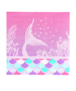 12-Packs Mermaid birthday party supplies Napkins  6.5x 6.5 inches - $33.73 CAD