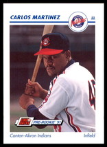 1991 Line Drive AA #89 Carlos Martinez Canton-Akron Indians - £1.61 GBP