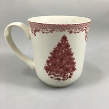 Johnson Brothers Red Christmas Tree Mug 10 oz Made in England - $22.05