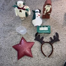 Seven Assorted Christmas Decorations - £7.79 GBP