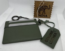 INDIA Vintage Look Soft Genuine Leather Handcrafted ID Credit Card Case - $19.35