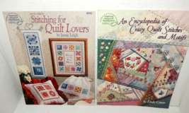 1994 Cross Stitching For Quilt Lovers 1997 Crazy Quilt Stitches Motifs Patterns - $16.99