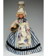 VINTAGE NORMANDY FRANCE FEMALE 10” FIGURINE 18th Century VICTORIAN FASHION - $14.84