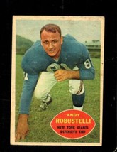 1960 Topps #81 Andy Robustelli Vg+ Ny Giants Hof *X95945 - £3.08 GBP