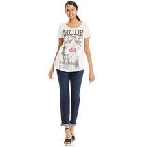 NWT Style &amp; Co. Mode Graphic Tee MODE Paris City of Lights Best in Fashion Sz L - £23.91 GBP