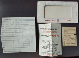 1957 Union Pacific Railroad Coach Seat Passenger Train Ticket Envelope T... - £21.95 GBP