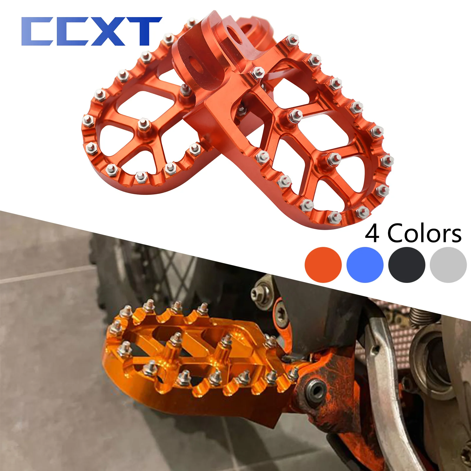 Motorcycle cnc foot pegs foot rests pedals for ktm sx sxf exc excf xc xcf xcw thumb200