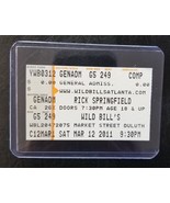 RICK SPRINGFIELD - ORIGINAL MARCH 12, 2011 USED CONCERT TICKET STUB - $10.00