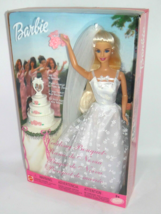 Barbie Wedding Bouquet Doll She Can Toss The Bouquet 2001 New #52649 MIB  - £37.39 GBP