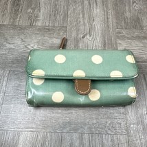 Cath Kidston Wallet Womens Green Polka Dot Large Purse 12 Card Slots (17) - £14.69 GBP