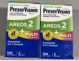 PreserVision Areds 2 + MultiVitamin 100 Capsules, 2 Pack, Exp 2026 - $49.95