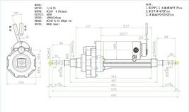 M52 Transaxle Assembly 400W motor 4800rpm with brake mobility scooter image 2