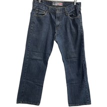 Levis Denizen 281 Straight Fit Jeans Classic Denim Dark Blue Cotton Mens 33x30 - £11.66 GBP