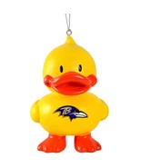 NFL Baltimore Ravens Team Logo Yellow DUCK Ornament - £18.08 GBP